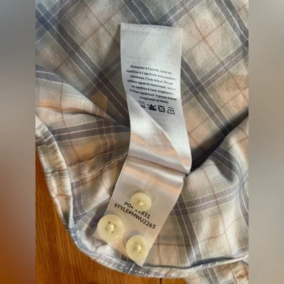 Faherty Button Down Shirt Men’s Size XXL Plaid Blue White Preppy Long Sleeve - Picture 5 of 12